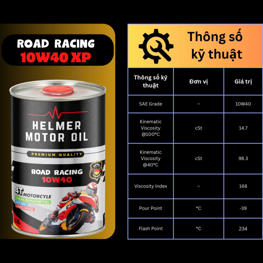 Helmer Road Racing 10W40 XP