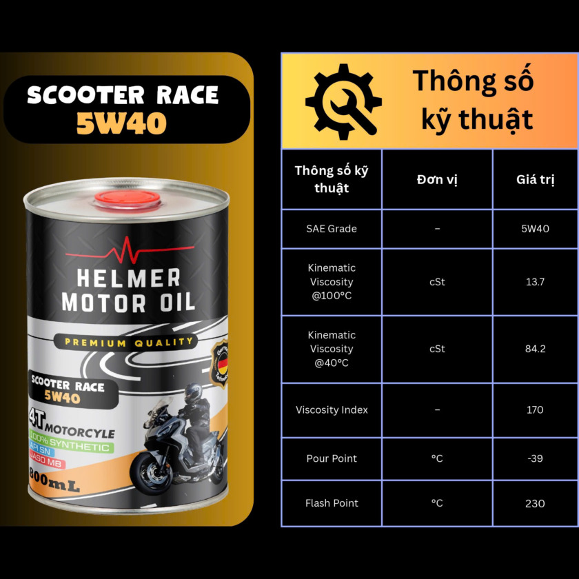 Helmer Scooter Race 5W40
